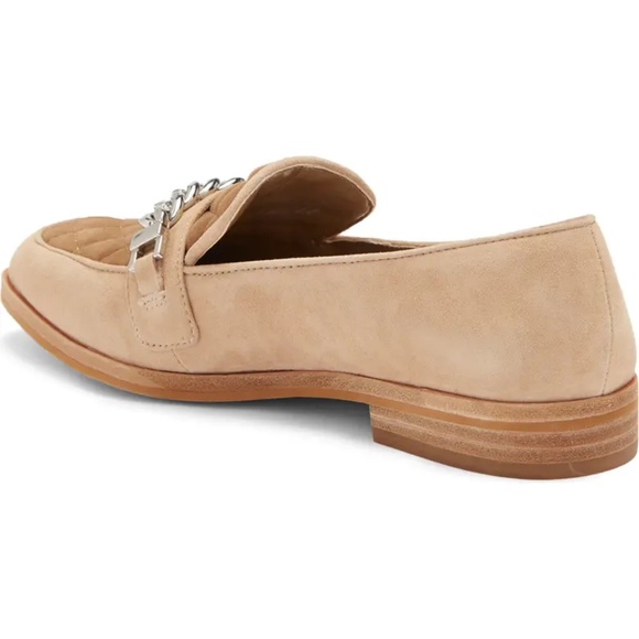 Vince Camuto Brenny Quilted Loafer (Women) 10 Tan chain Suede - Picture 6 of 16